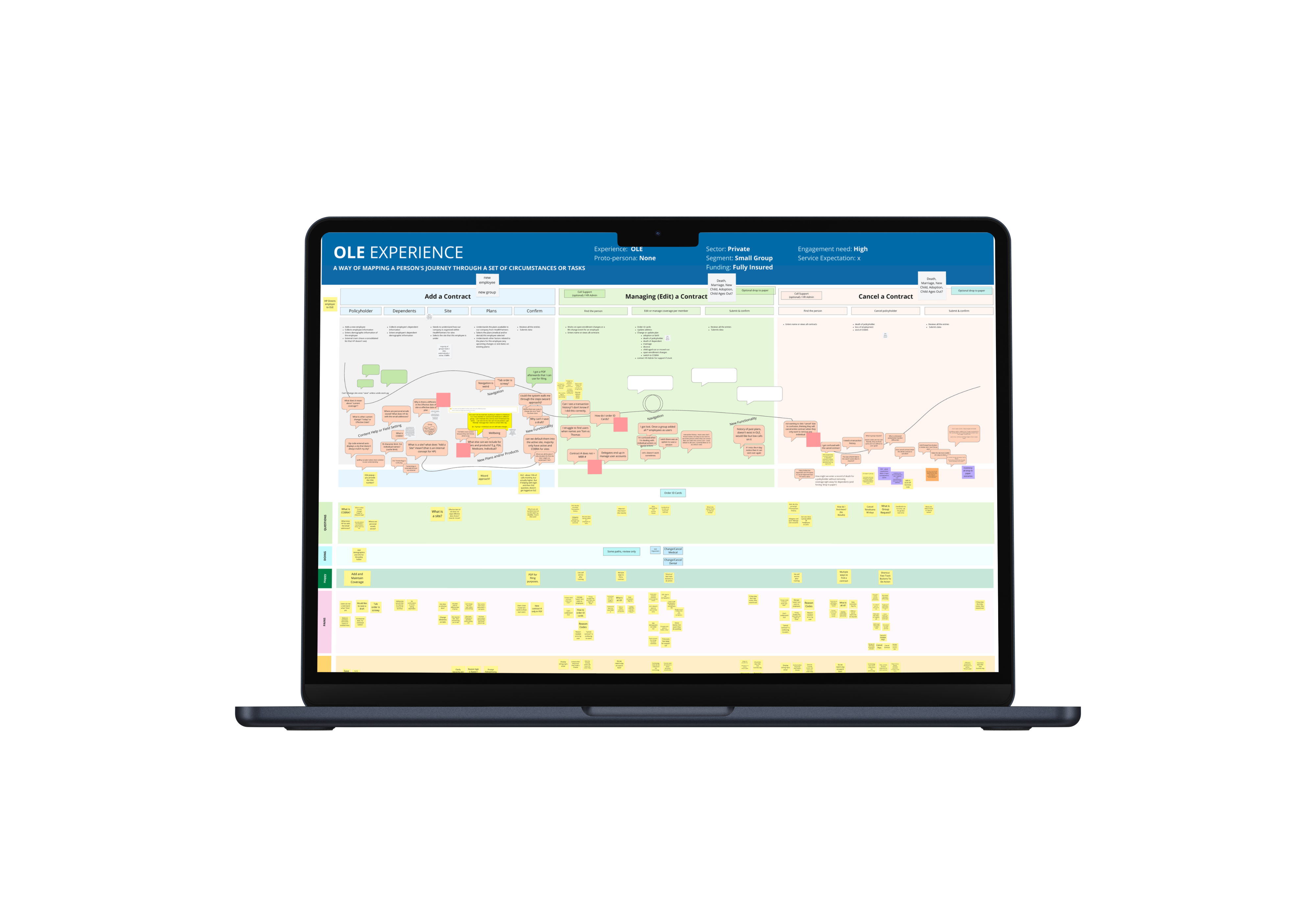 Health Partners Online Enrollment system shown on a desktop monitor